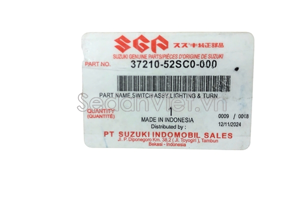 Công tắc đèn pha cos 3721052SC0000
