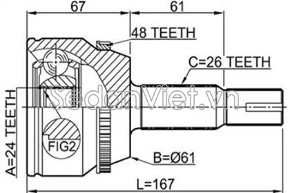 Cây láp phải dùng cho xe Toyota Camry 2007-2008