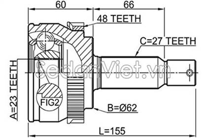 Đầu láp ngoài dùng cho xe Hyundai Tucson 2008-2009