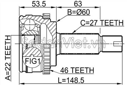 Đầu láp ngoài Hyundai Elantra 2006-2010