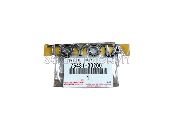 Chữ toyota nắp cốp sau 7543130200
