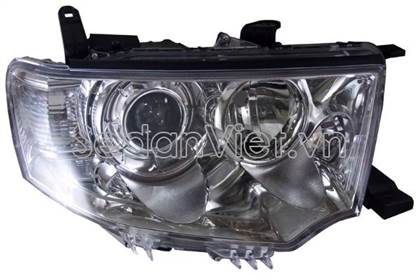 Vỏ đèn pha trái Mitsubishi Pajero Sport 2008-2011