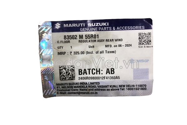 Compa nâng hạ kính cánh cửa sau trái 83502M55R01