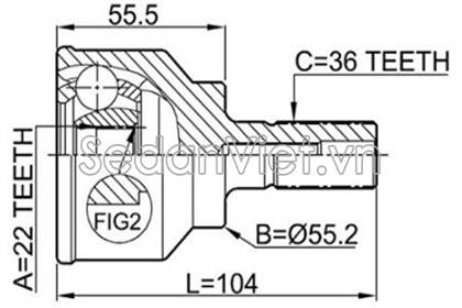 Đầu láp ngoài Mazda 3 2004-2009