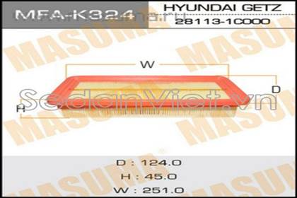 Lọc gió động cơ dùng cho xe Hyundai Accent 2006-2008
