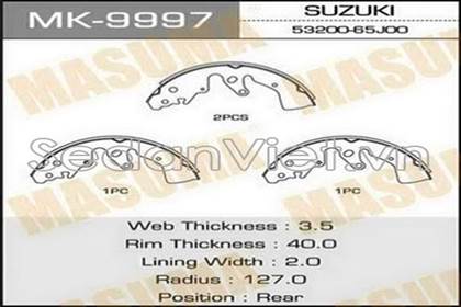 Guốc phanh sau dùng cho xe Suzuki Grand Vitara 2009-2012
