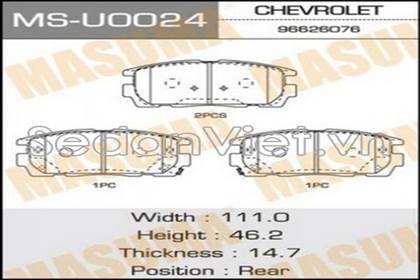 Má phanh sau dùng cho xe Chevrolet Captiva 2013-2014