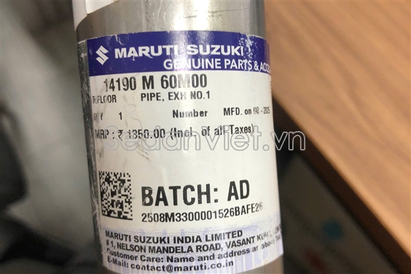 Ống xả khúc đầu Suzuki Ertiga 2015