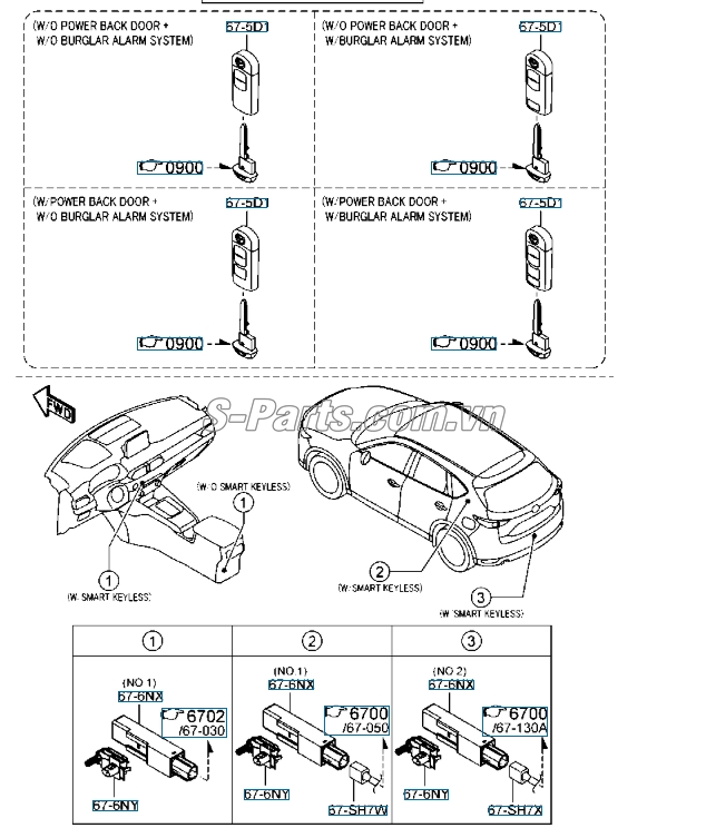 Ăng ten Mazda CX-5 2012-2015