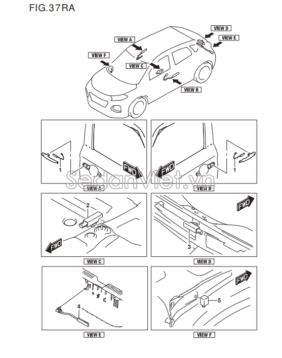 Ăng ten khoá cửa từ xa Suzuki Ertiga 2018
