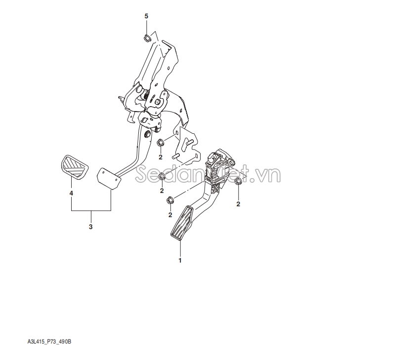 Bàn đạp ga Suzuki XL7 2020