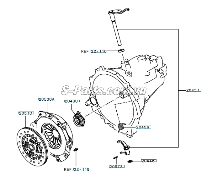 Bàn ép Daihatsu citivan 2000