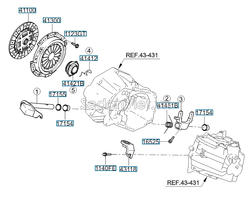Lá côn KIA Morning 2015