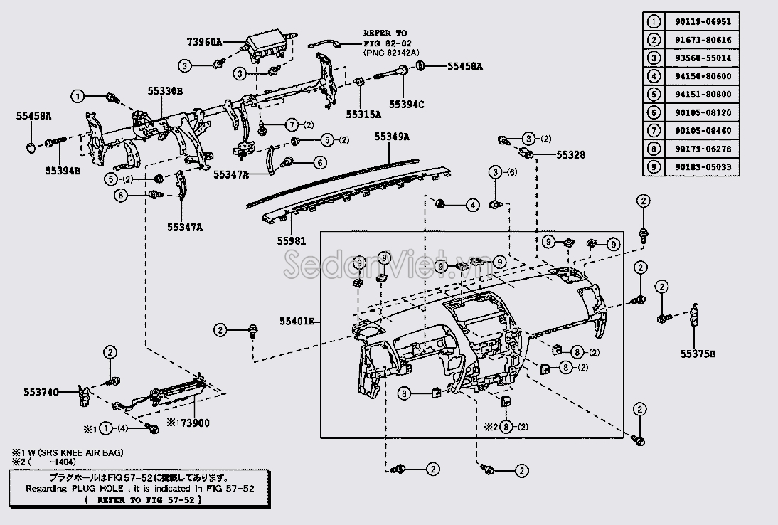 Túi khí Toyota Land Cruiser Prado 2009-2013