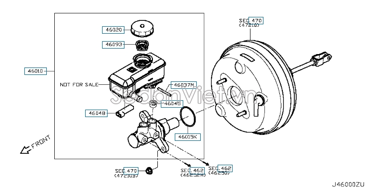Tổng phanh Nissan Navara NP300 2015