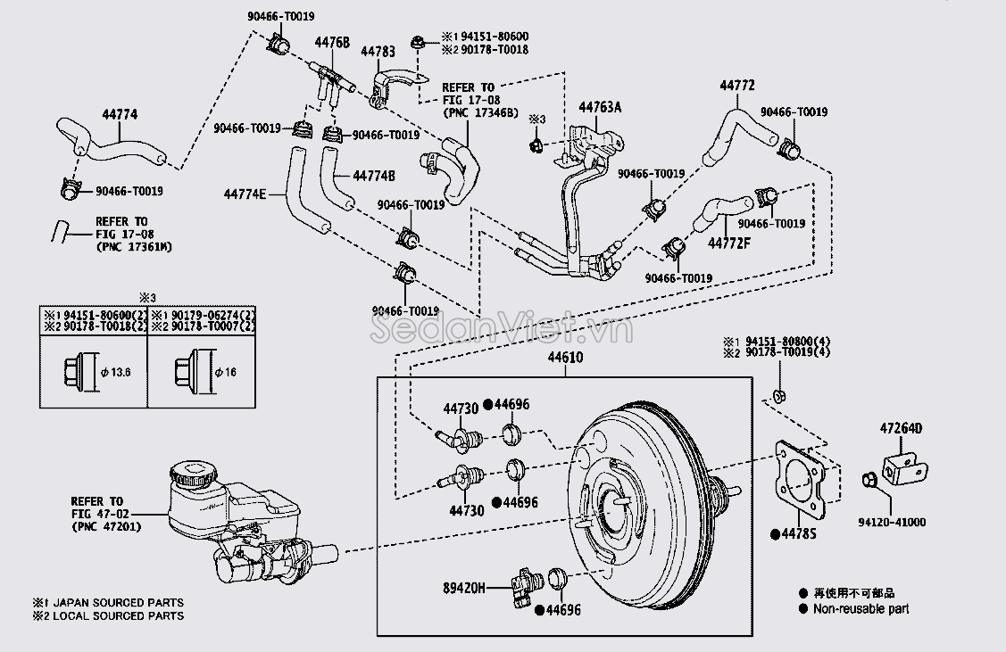 Cảm biến áp suất khí Toyota Vios 2023-2025