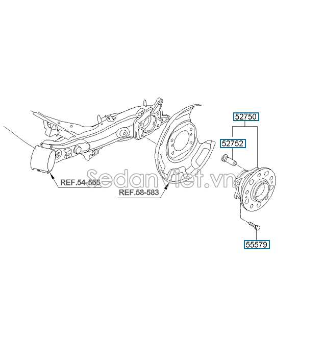 Bu lông tắc kê Hyundai Getz 2006-2010