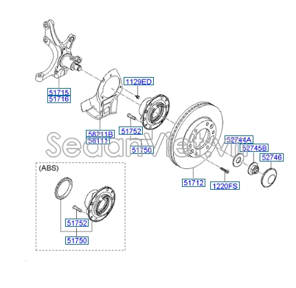 Trụ lái Hyundai Grand Starex 2008-2013