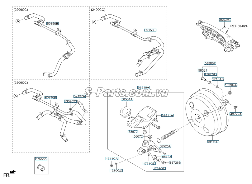 Chốt tăng áp KIA Sedona 2015-2017