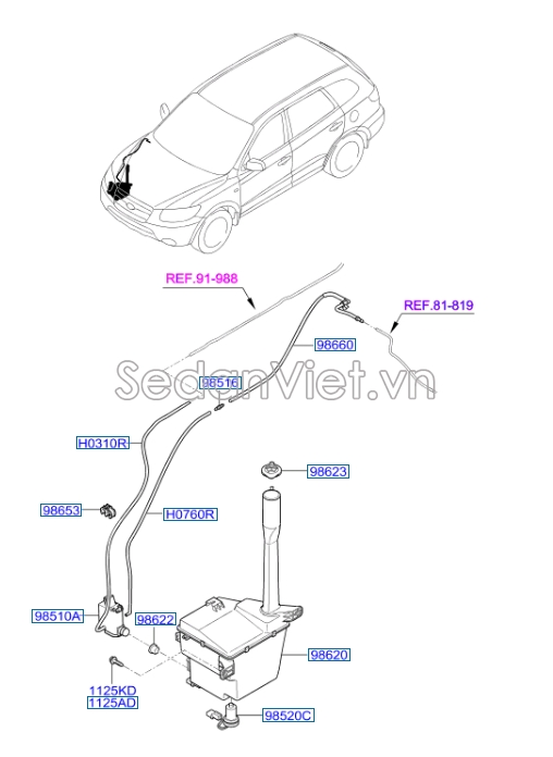 Công tắc chình mức nước rửa kính KIA Optima 2017
