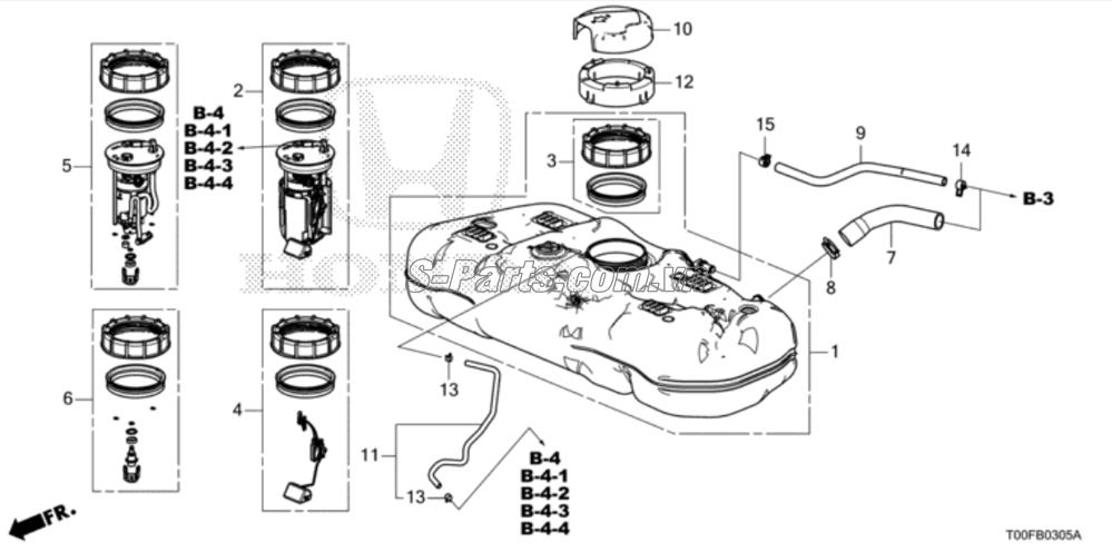 Cụm bơm xăng Honda City 2015