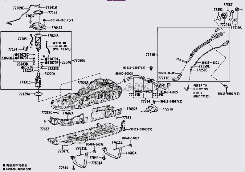 Nắp bình xăng trong Toyota Corolla Altis 2014