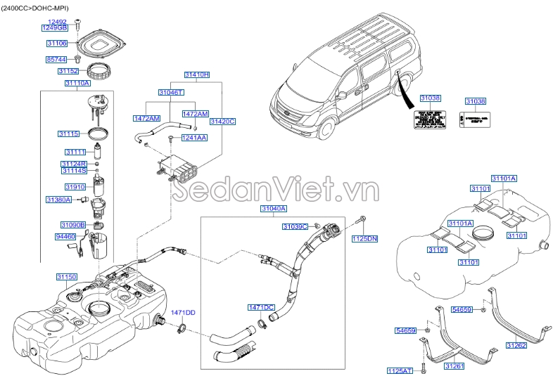 Lọc xăng KIA Forte 2013