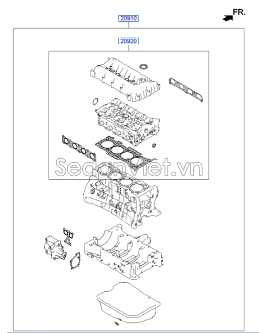 Gioăng đại tu Hyundai Tucson 2014
