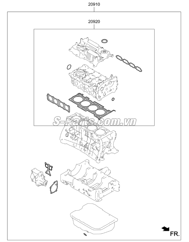 Bộ gioăng đại tu KIA Sorento 2009-2013