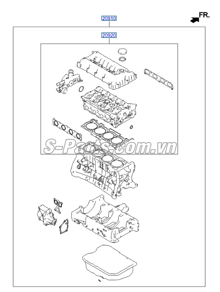 Bộ gioăng đại tu KIA Sorento 2009-2013