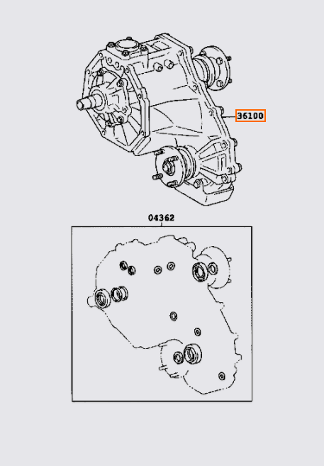 Hộp số phụ Toyota Fortuner 2009-2012