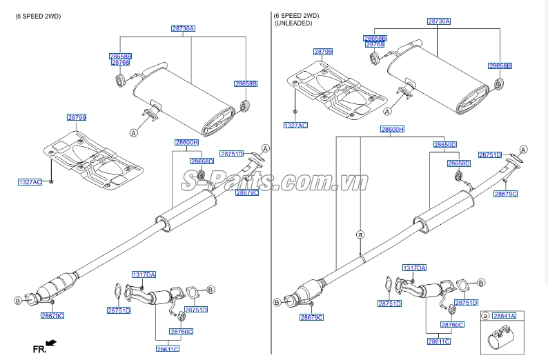Cao su treo ống xả Hyundai i10 Grand 2014-2016