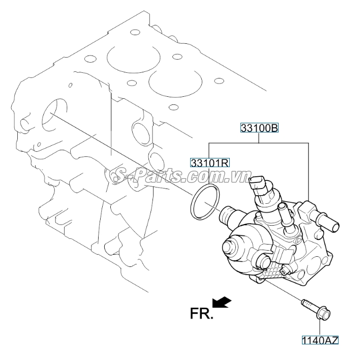 Bơm cao áp Hyundai Santafe 2010-2012