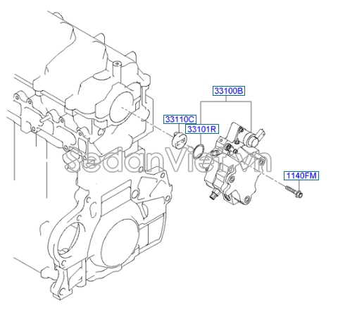 Bơm cao áp Hyundai Santafe 2006-2008