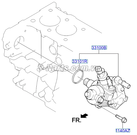 Bơm cao áp Hyundai Santafe 2010-2012