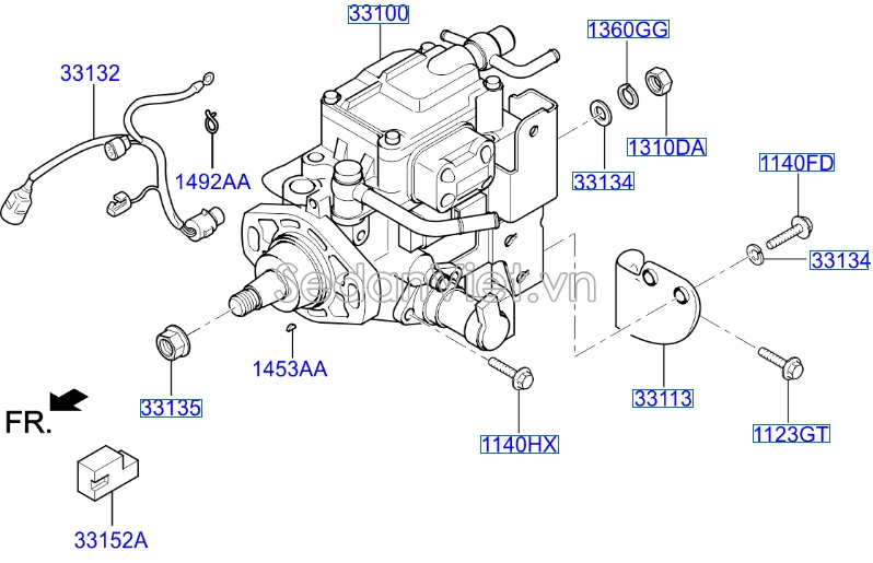 Bơm cao áp Hyundai Starex 2004-2006