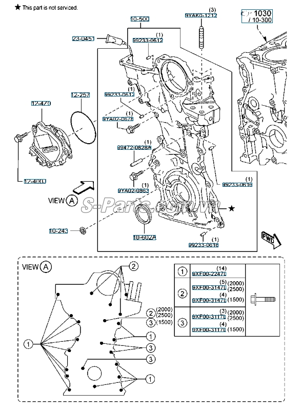 Phớt đầu trục cơ Mazda 3 2017