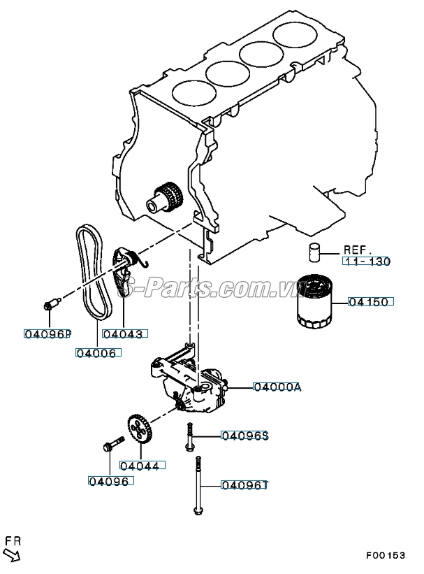 Lọc dầu động cơ Mitsubishi Mirage 2014