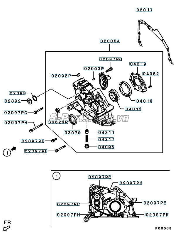 Phớt dầu Mitsubishi Triton 2005-2009
