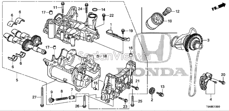 Lọc dầu Honda Civic 2006