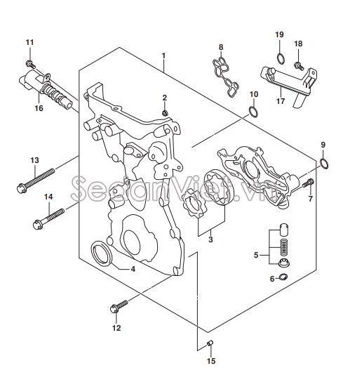 Van VVTi mở dầu dàn cam Suzuki Ertiga 2018