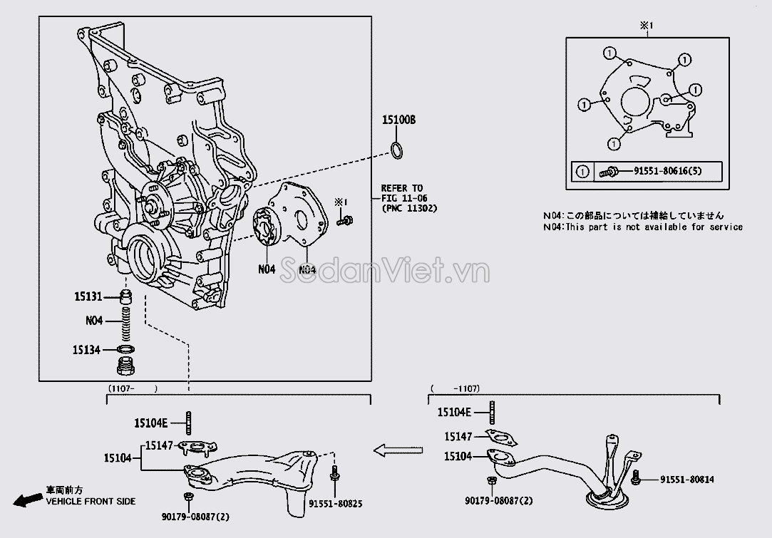 Van bơm dầu động cơ Toyota Fortuner TRD 2019