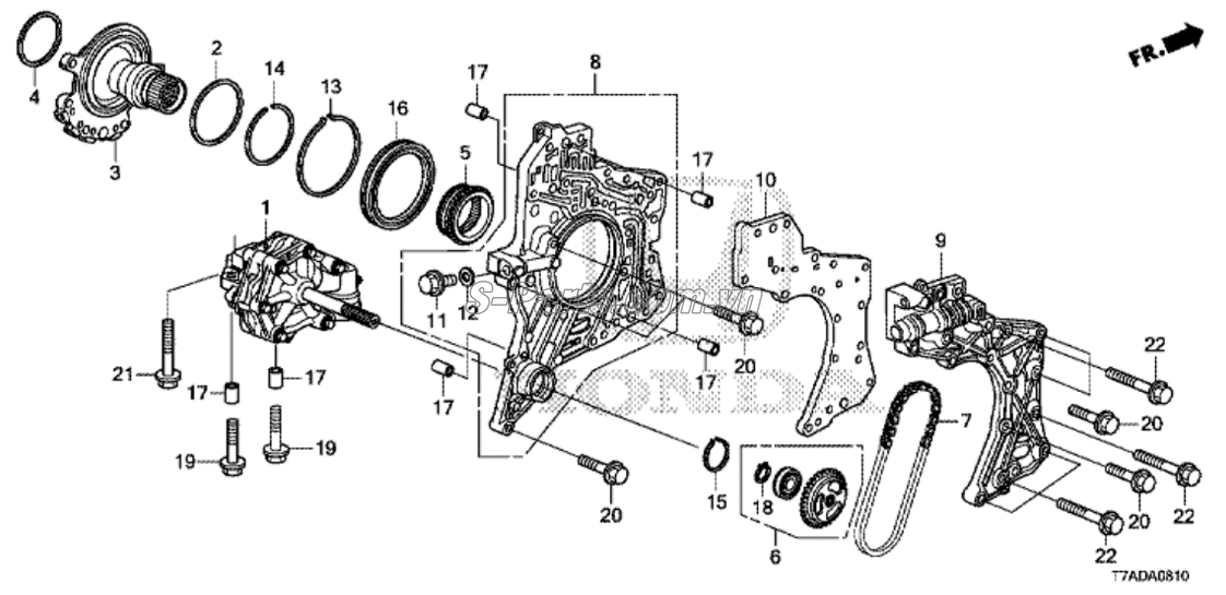 Xích hộp số CVT Honda City 2017