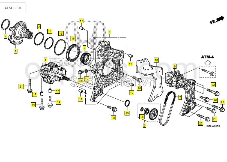Xích hộp số CVT Honda City 2015