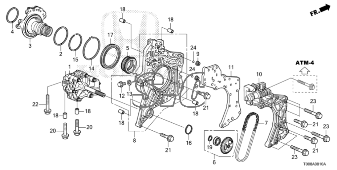 Xích hộp số CVT Honda City 2017