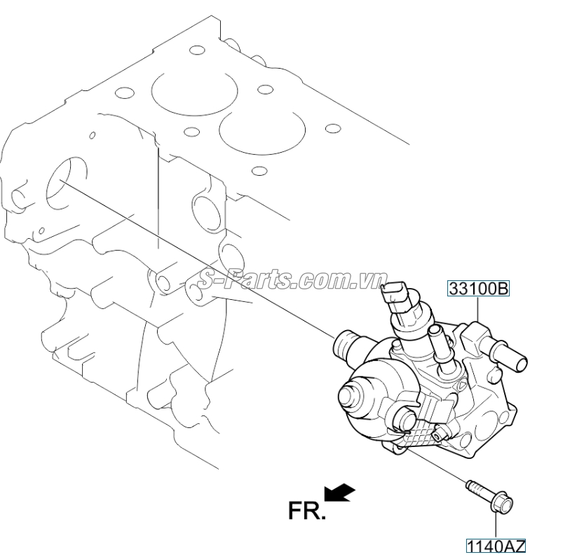 Bơm cao áp Hyundai Santafe 2013-2015