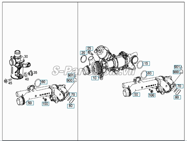 Van hằng nhiệt Mercedes-Benz E200 Facelift 2015