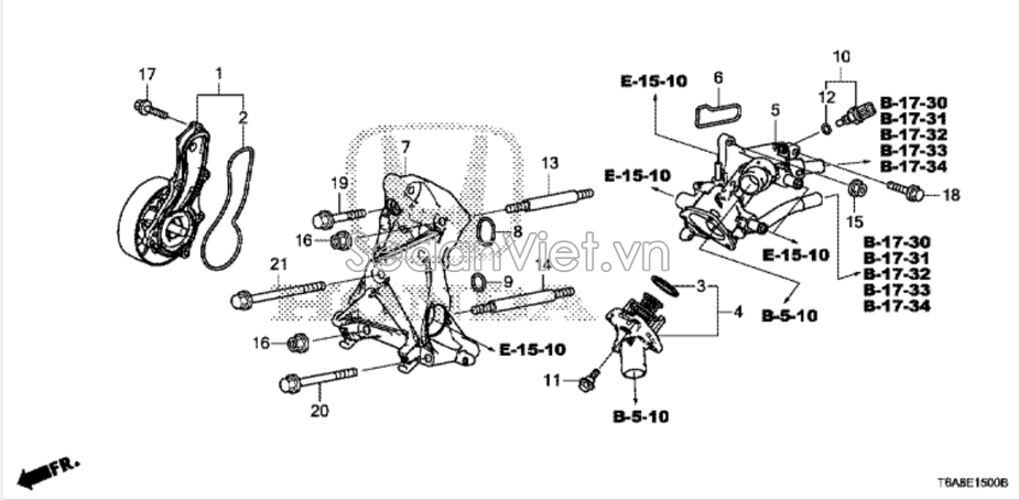 Cảm biến nhiệt độ nước Honda CR-V 2013-2014