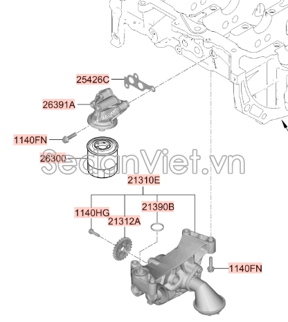 Lọc dầu Hyundai Elantra 2012-2014