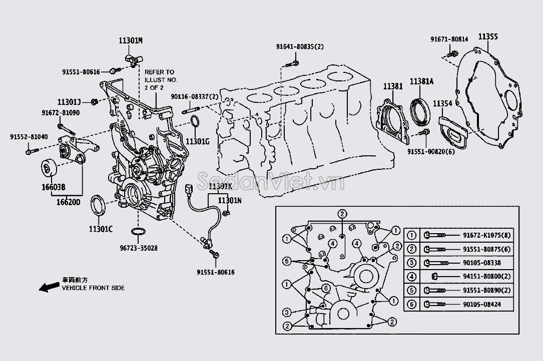 Cảm biến piston Lexus LS430 2000-2003